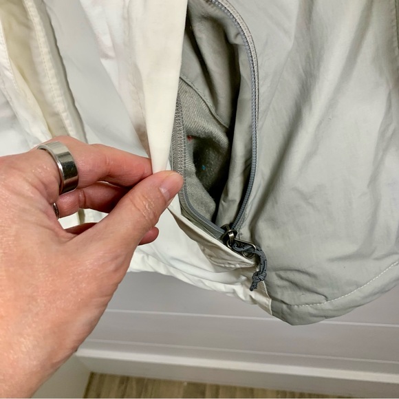 North Face Jacket Women XL Hyvent Full Zip Waterproof Ski Gray & White NO HOOD - Picture 7 of 16